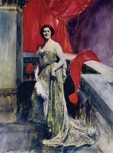 Miss Miriam Clements (farvefoto) af English Photographer